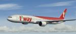 FSX/P3D Boeing 777-300ER T'Way Air package